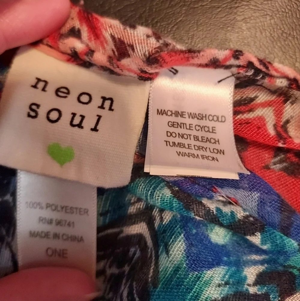 Neon Soul Chevron Infinity Scarf